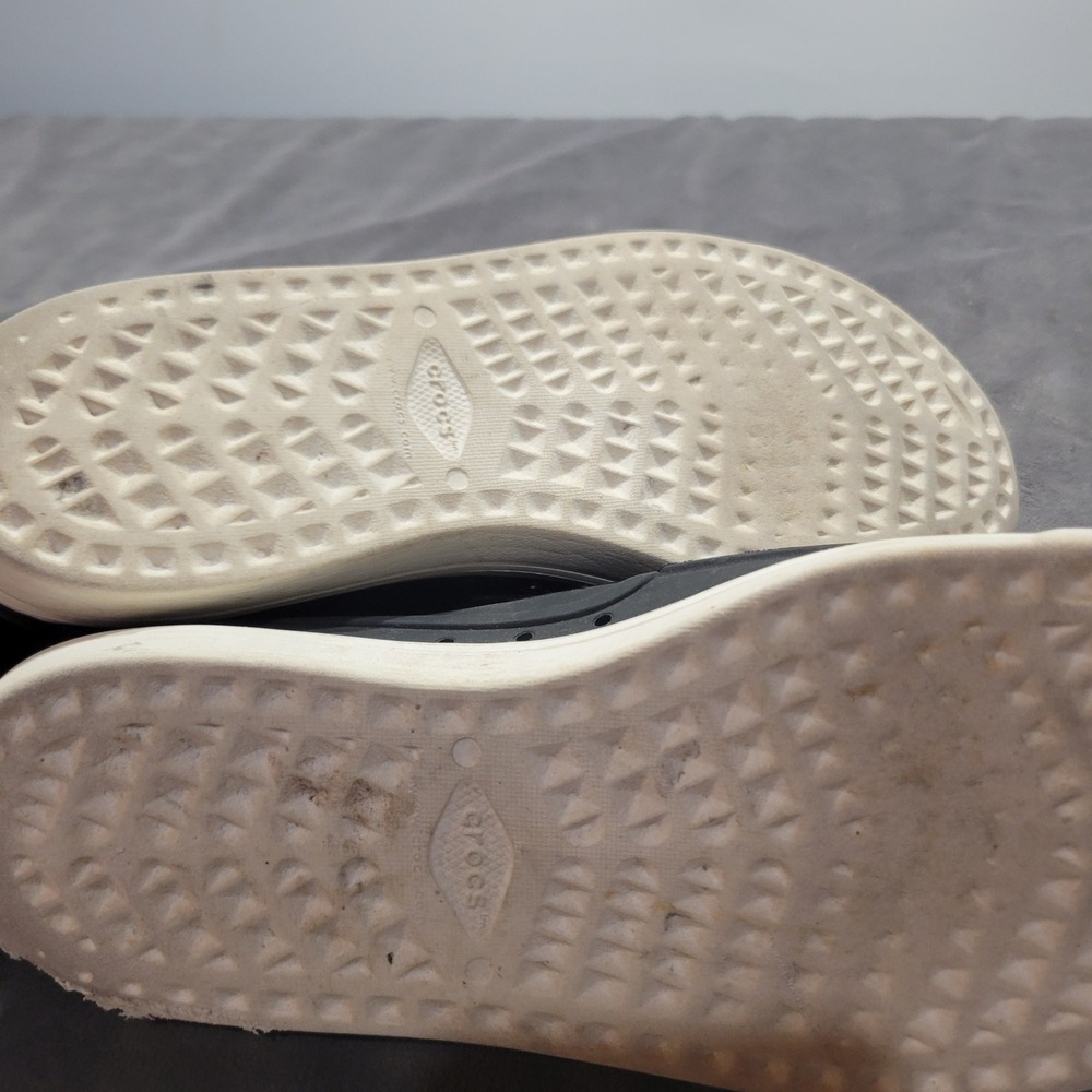 Crocs CitiLane Roka‎ Slip-On Sneakers Mens Black White Perforated Water Shoes - Picture 4 of 10